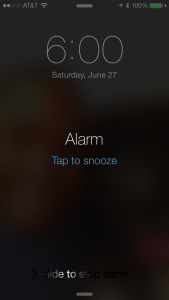 I may have tapped for the Snooze option