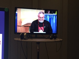 Fr. Denny Blauser, the chair of Northwestern Pennsylvania’s deputation, presenting resolutions as Chair of the Committee on Evangelism and Communication